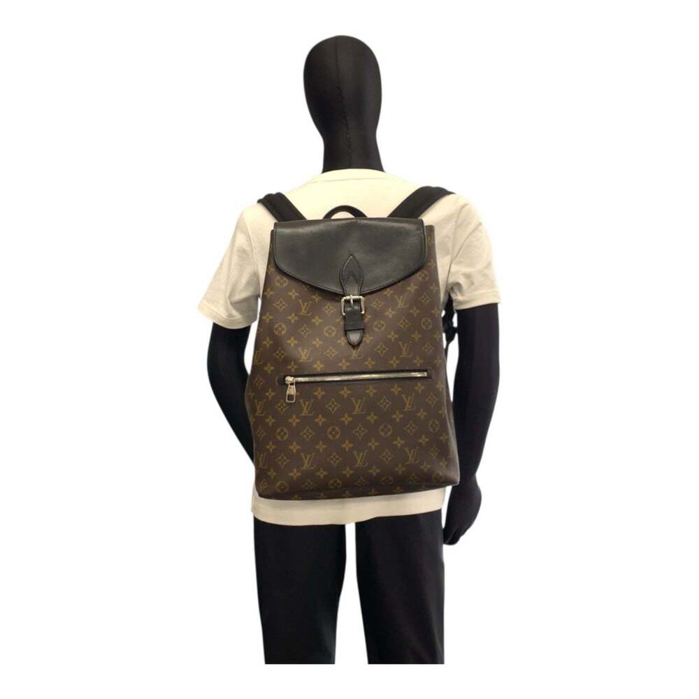 LOUIS VUITTON Authentic Black Monogram Leather Backpack - Picture 8 of 10